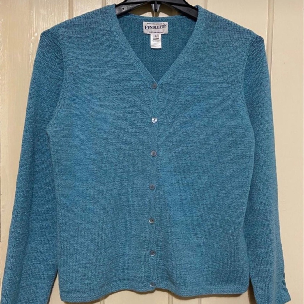 pendleton women’s vintage‎ knit cardigan sweater Large